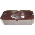 Marble Look Clipped Rectangle Ashtray
